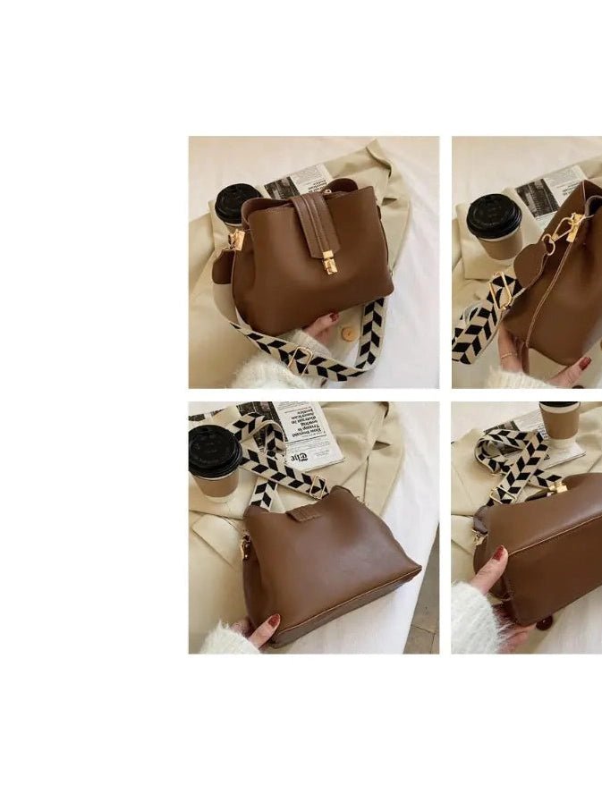 Fashionable Women's Bucket Bag - Korean Style Crossbody - Courbe et Compagnie
