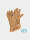 Faux Fur Wrist Smart Gloves - Courbe et Compagnie