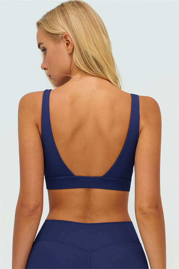The Lushness V-Back Sports Bra Flared Leggings 2-Piece Set