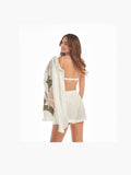 Floral Embroidered Linen Shirt & Shorts Set – Relaxed Luxury Co-Ord - Courbe et Compagnie