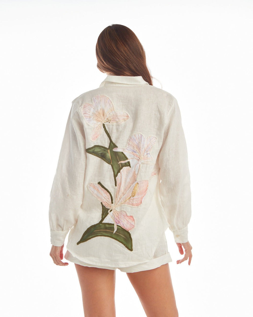 Floral shirt white - Courbe et Compagnie