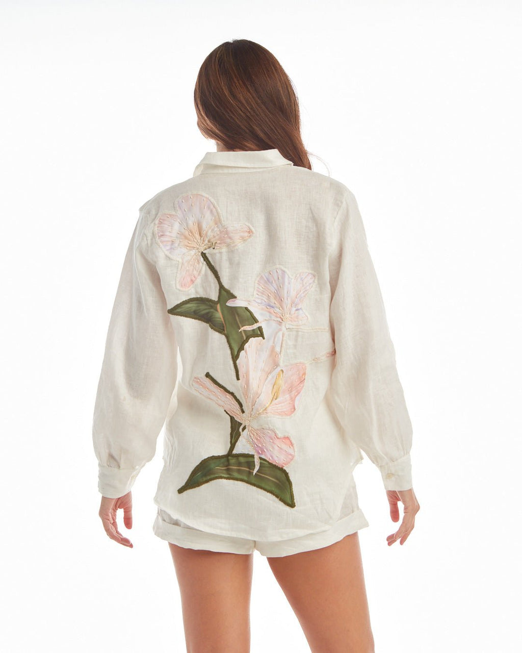 Floral shirt white - Courbe et Compagnie