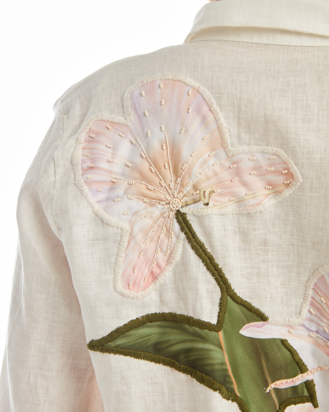 Floral shirt white - Courbe et Compagnie