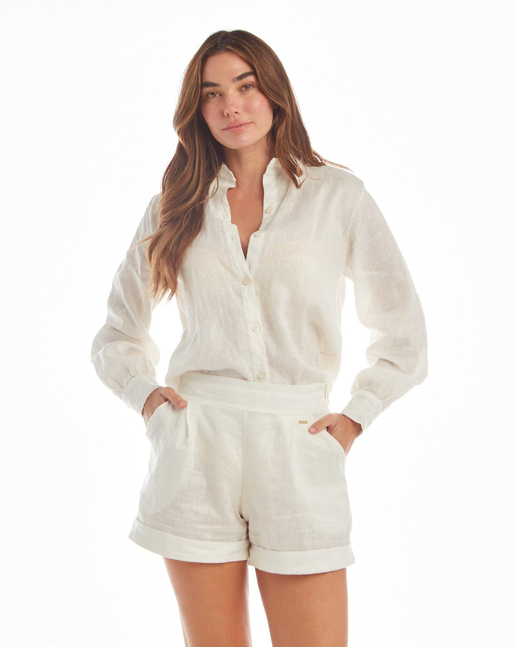 Floral shirt white - Courbe et Compagnie