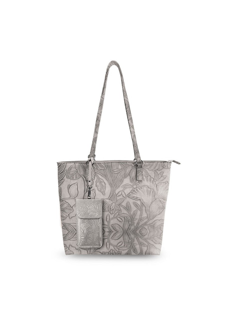 Floral Tote W/Crossbody - Courbe et Compagnie