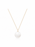 Freshwater Coin Pearl Necklace - Courbe et Compagnie