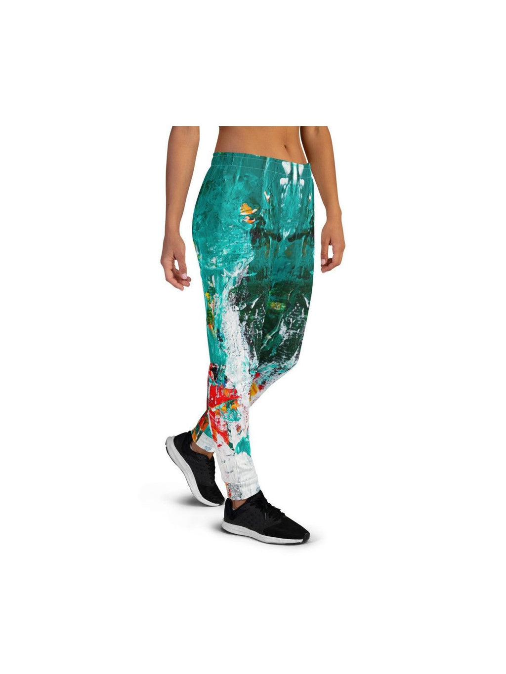 Gianneli Colours Women's Joggers - Green Multi - Courbe et Compagnie
