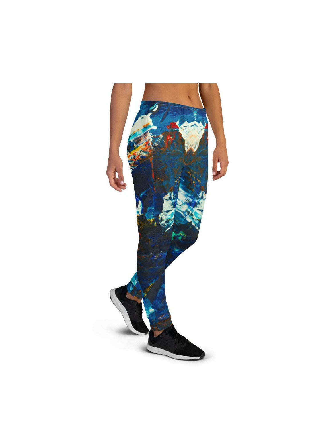 Gianneli Colours Women's Joggers - Midnight Blue Multi - Courbe et Compagnie