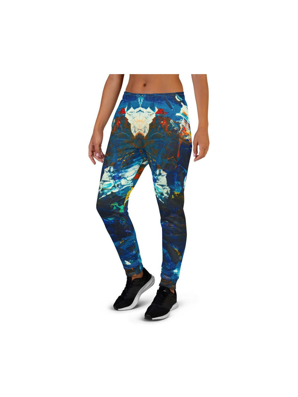 Gianneli Colours Women's Joggers - Midnight Blue Multi - Courbe et Compagnie