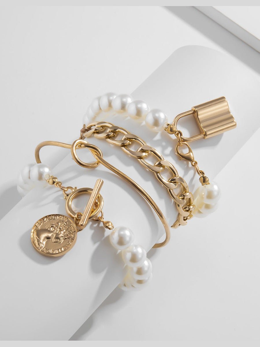 GILDED PEARL SET - Courbe et Compagnie