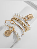 GILDED PEARL SET - Courbe et Compagnie