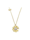 Gold Daisy Pendant Necklace - Courbe et Compagnie