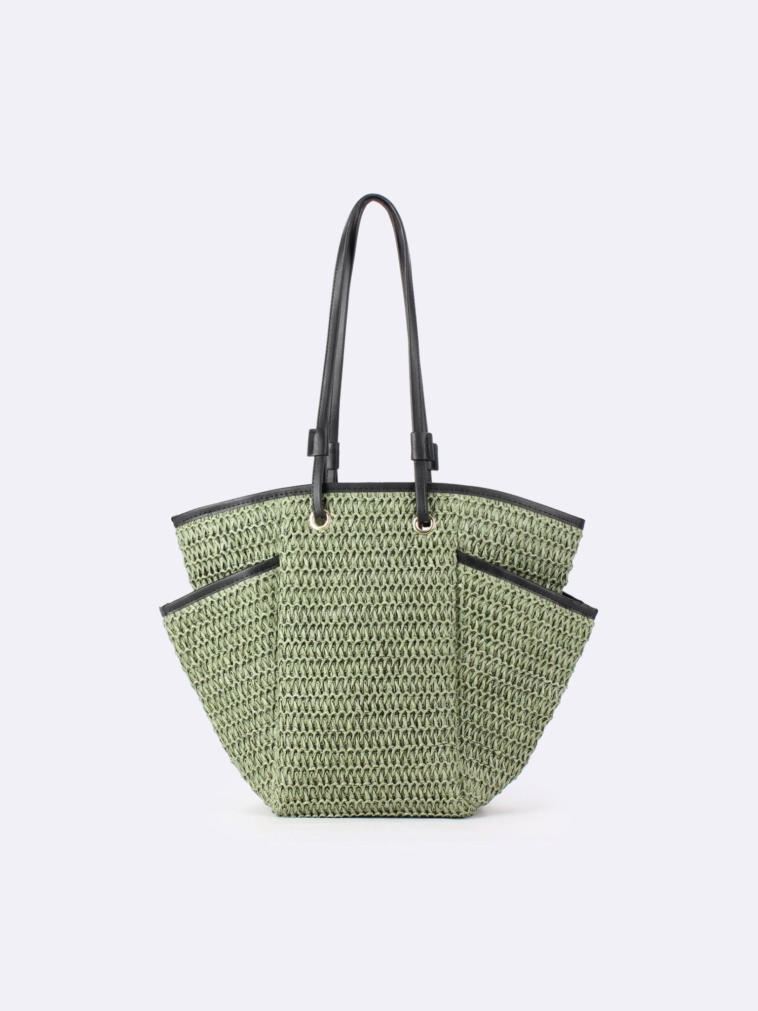 Handwoven Large Tote – Designer Beach Bag, Daily Casual Vacation Purse, Versatile Women's Accessory - Courbe et Compagnie