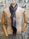 Harbor Plaid Silk Scarf - Courbe et Compagnie