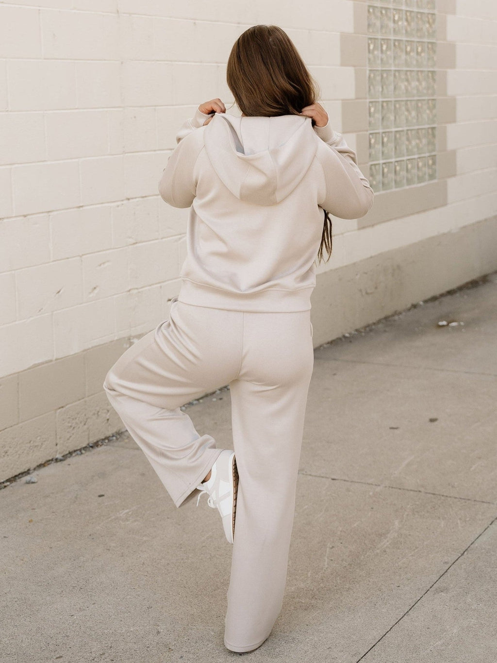 Harlow Set Active Pants 2pcs Outfit - Taupe - Courbe et Compagnie