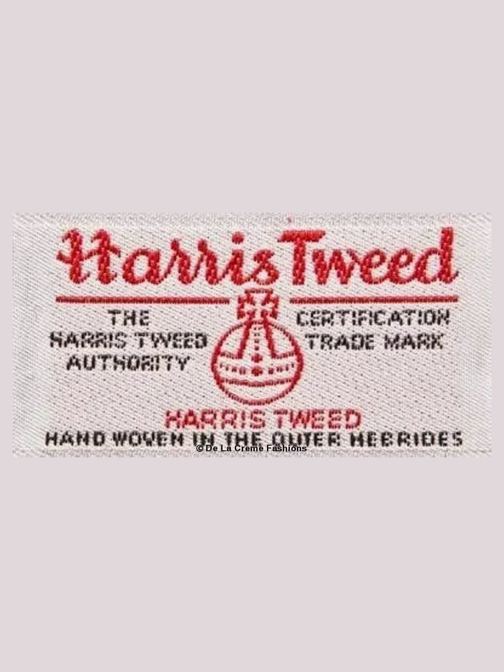 Harris Tweed Pea Coat Wool Cashmere Blend Mackenzie Collection Satin Lining - Courbe et Compagnie