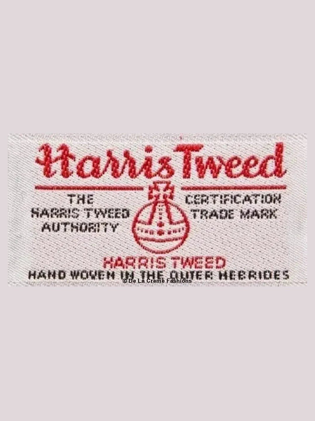Harris Tweed Pea Coat Wool Cashmere Blend Mackenzie Collection Satin Lining - Courbe et Compagnie