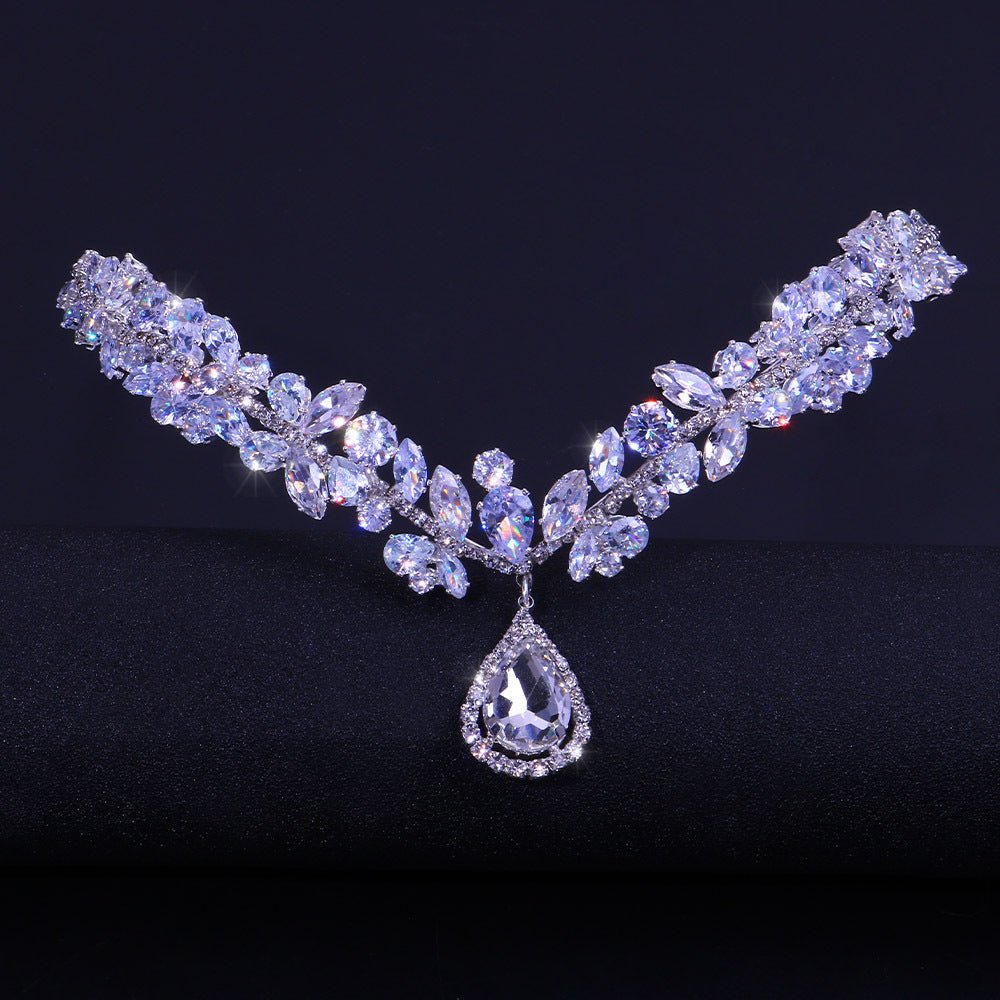 Head Chain Bridal Jewelry Women Luxury High-end Zircon Headband - Courbe et Compagnie