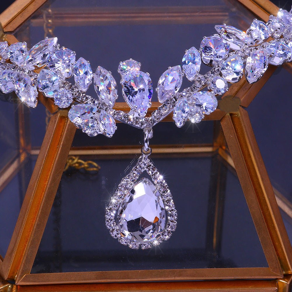 Head Chain Bridal Jewelry Women Luxury High-end Zircon Headband - Courbe et Compagnie
