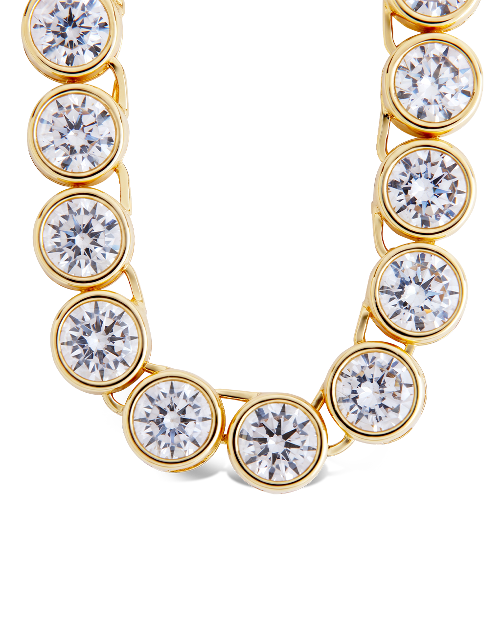Helene Bezel CZ Tennis Necklace - Courbe et Compagnie