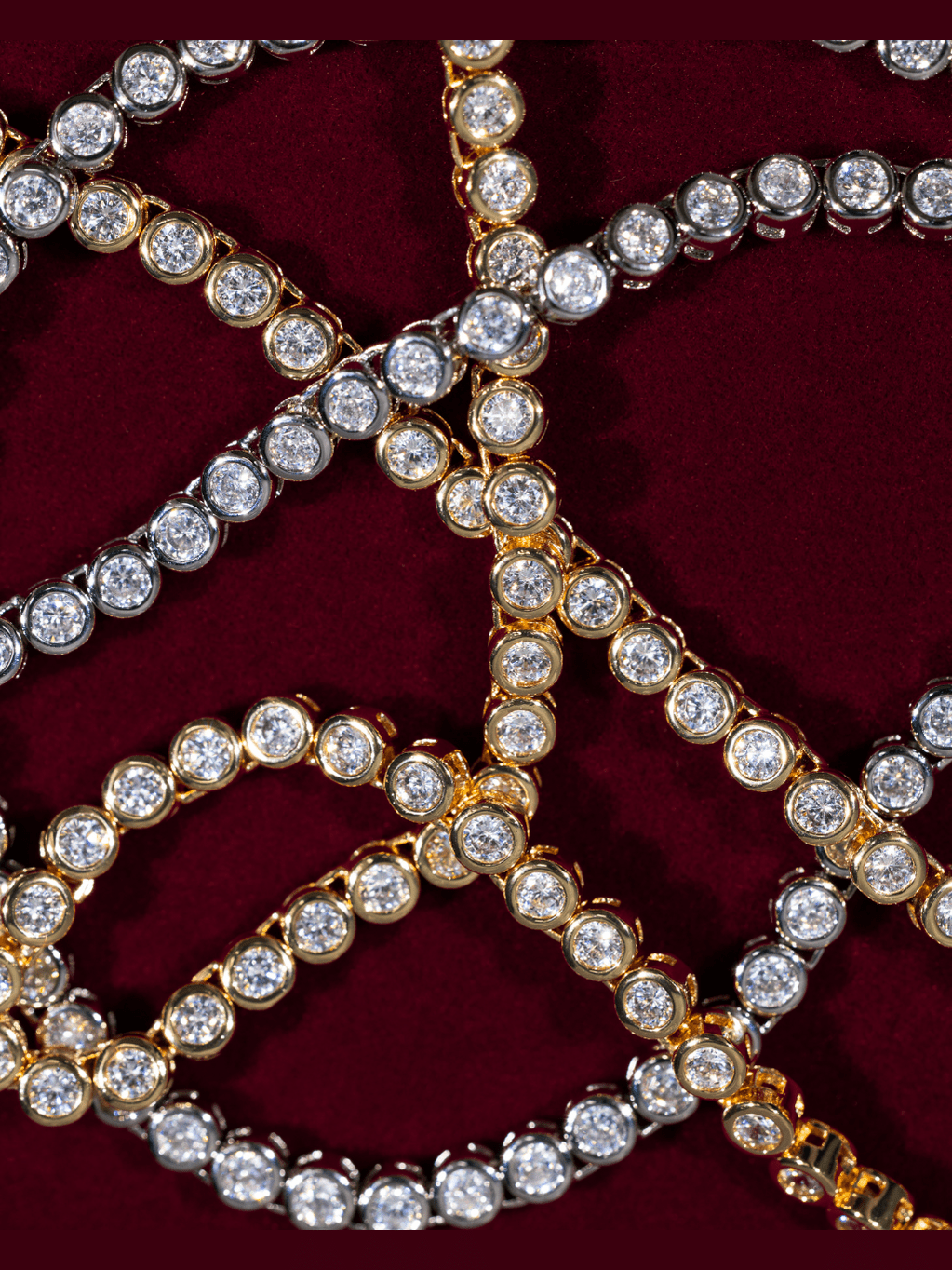 Helene Bezel CZ Tennis Necklace - Courbe et Compagnie