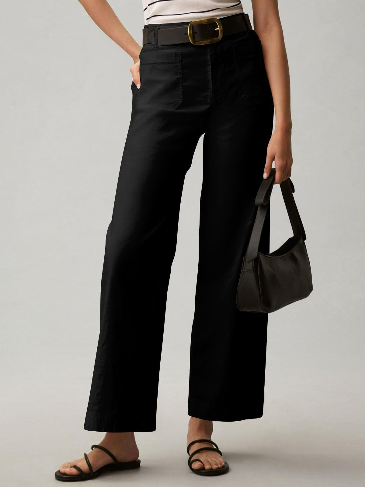 High-Waist Slimming Suit Pants - Courbe et Compagnie