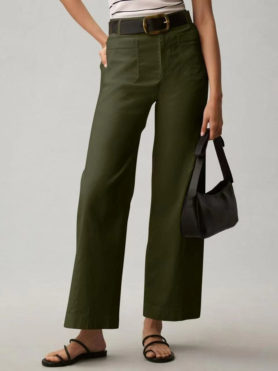 High-Waist Slimming Suit Pants - Courbe et Compagnie