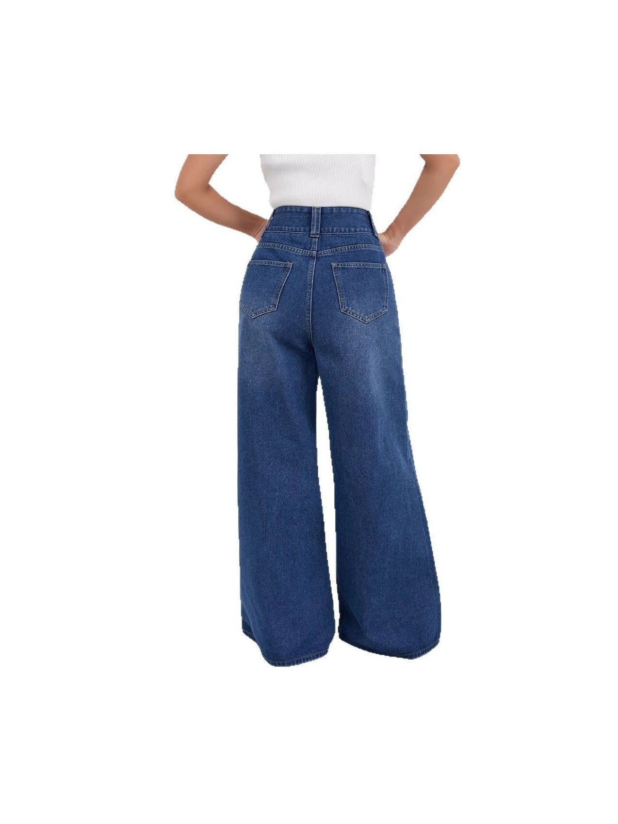 High-Waisted Flared Denim Pants - Courbe et Compagnie