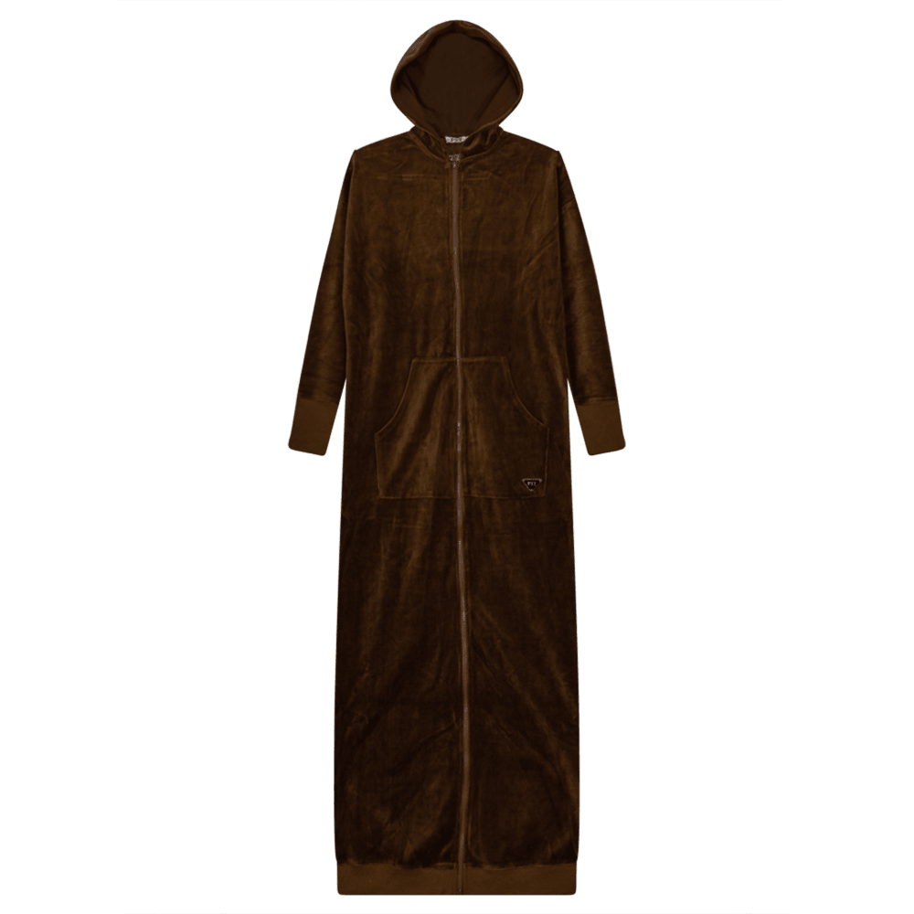Hoodie Cotton Velour Robe - Courbe et Compagnie