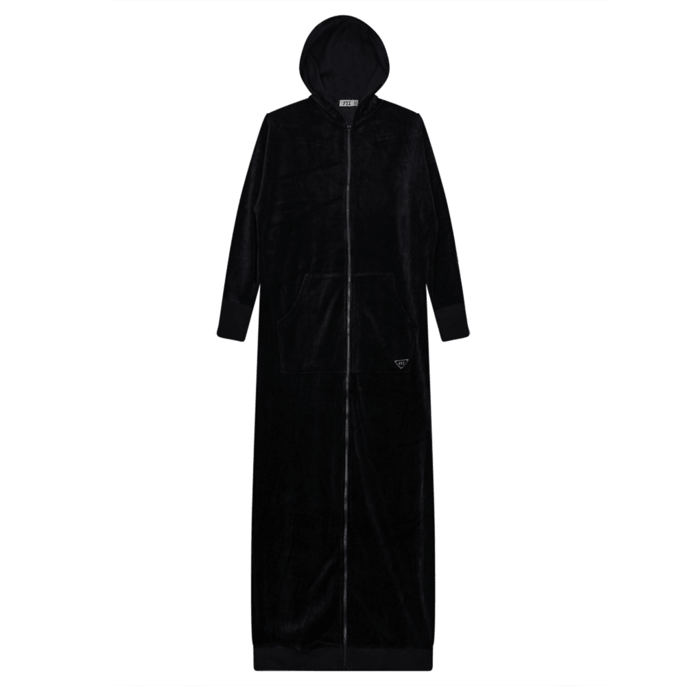 Hoodie Cotton Velour Robe - Courbe et Compagnie