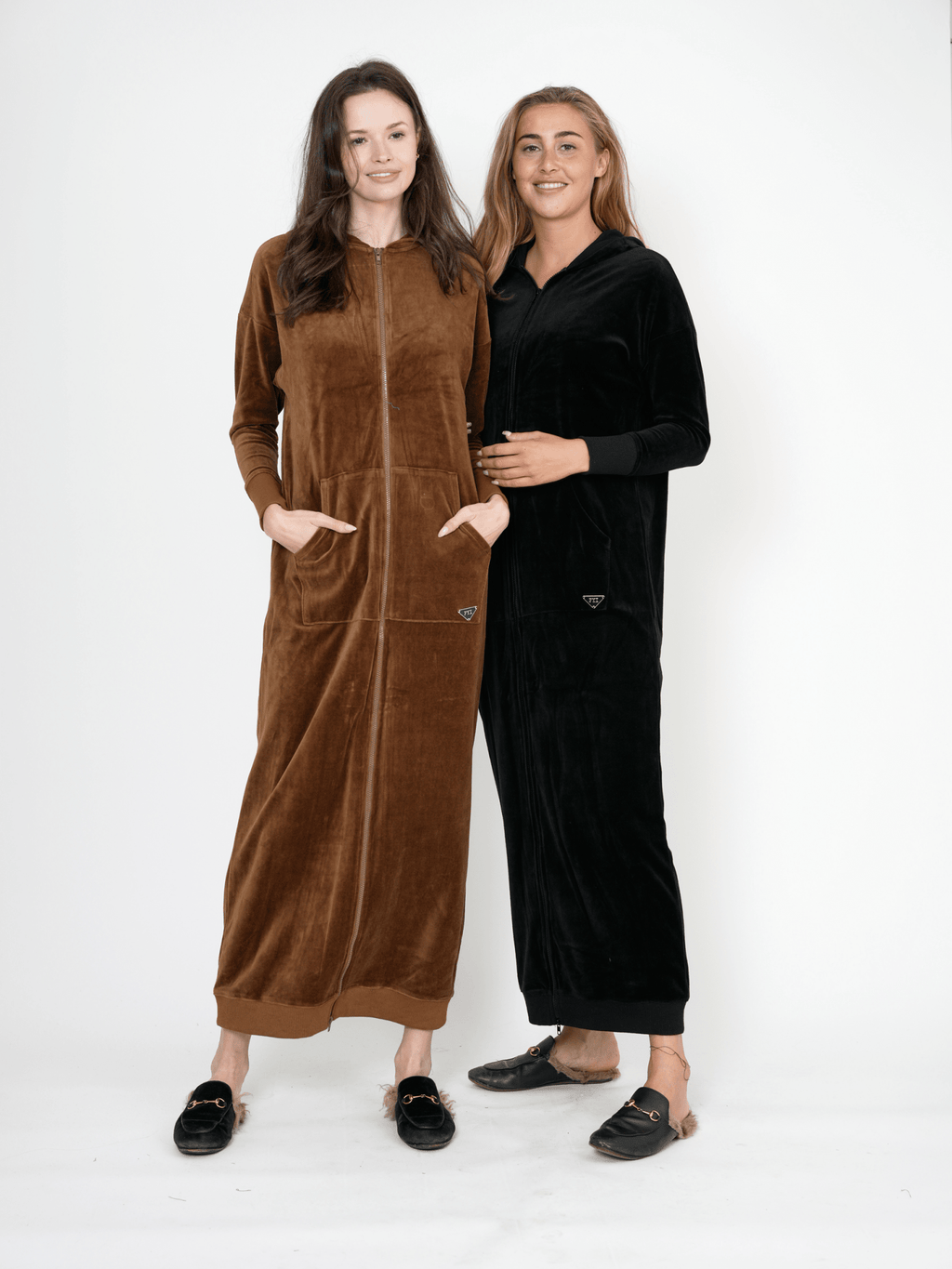 Hoodie Cotton Velour Robe - Courbe et Compagnie