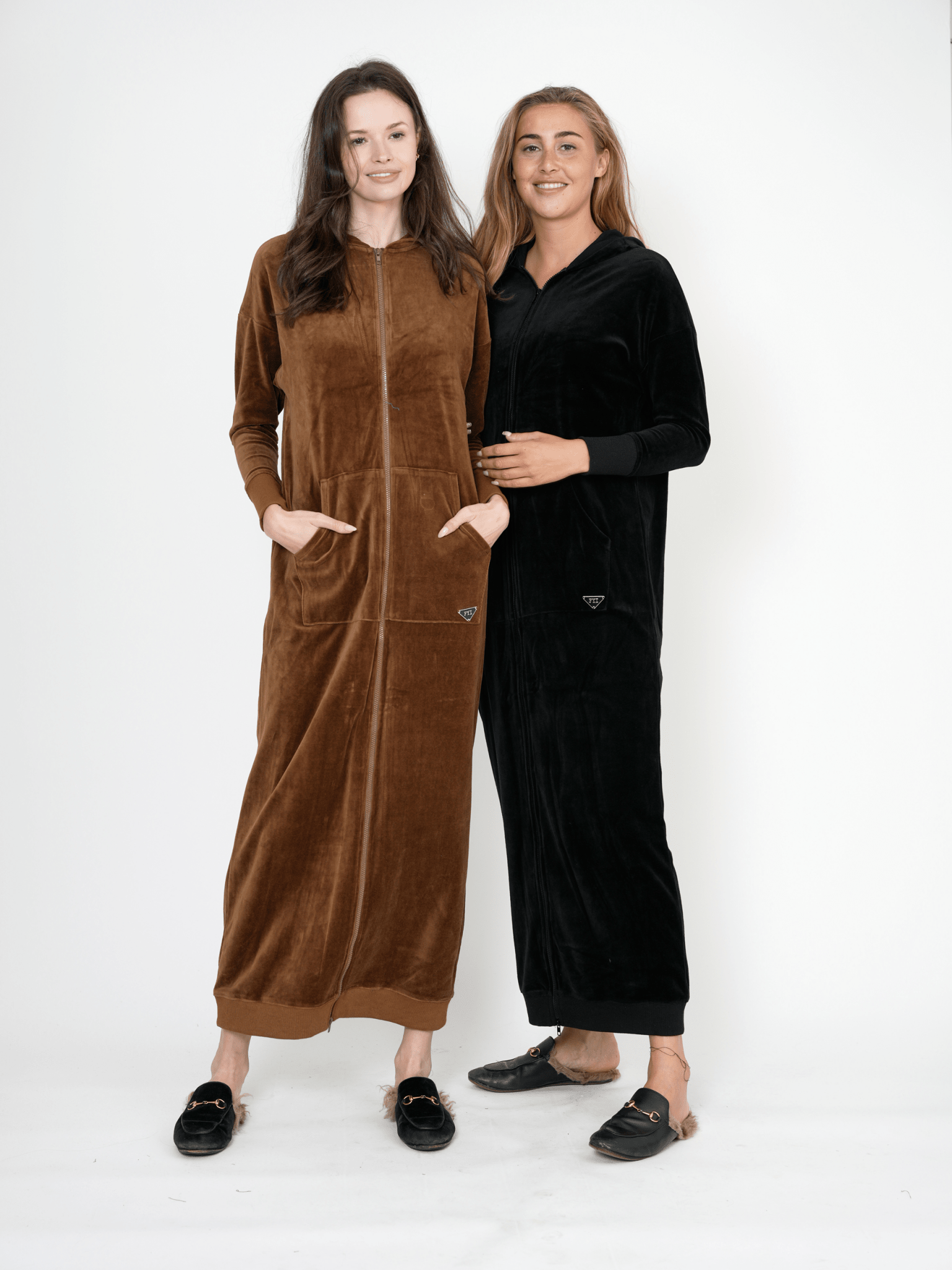 Hoodie Cotton Velour Robe - Courbe et Compagnie