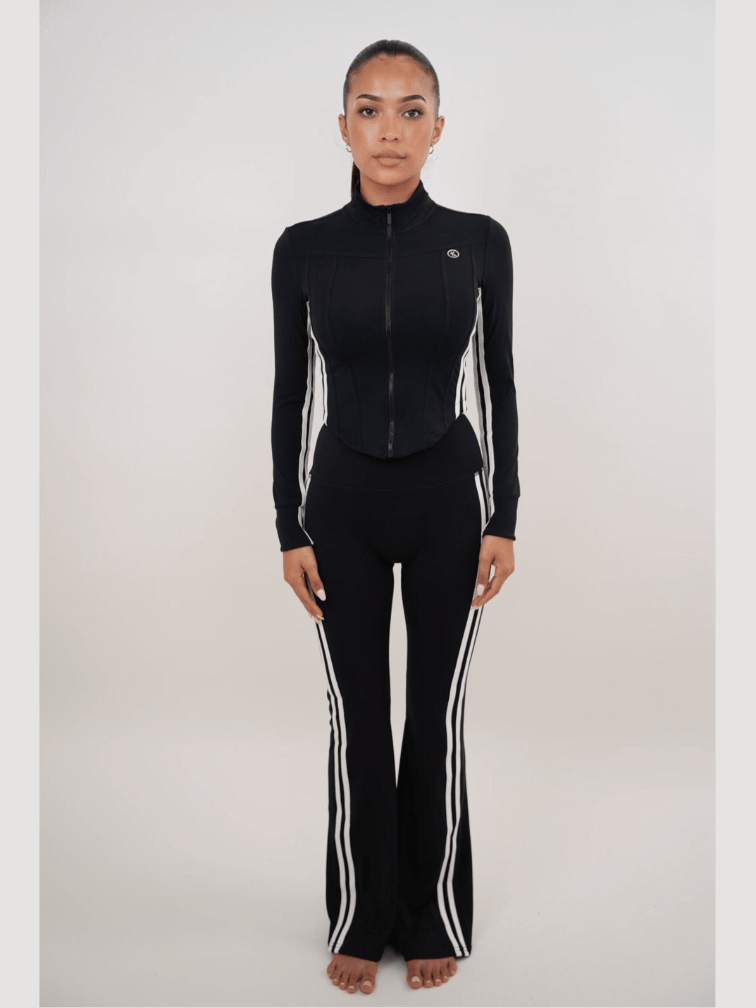I Am Motivated Black Flare Pant - Courbe et Compagnie