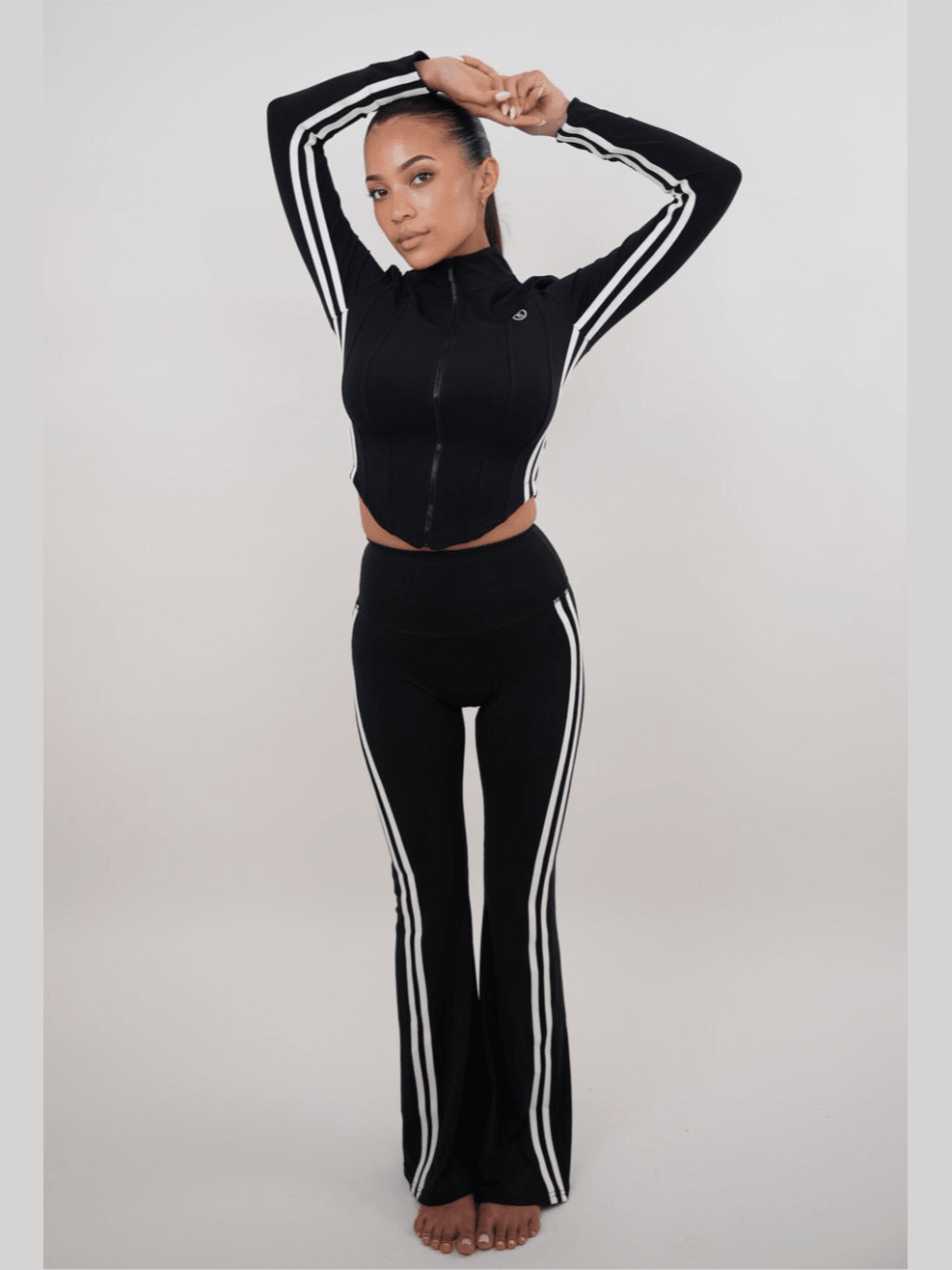 I Am Motivated Black Flare Pant - Courbe et Compagnie
