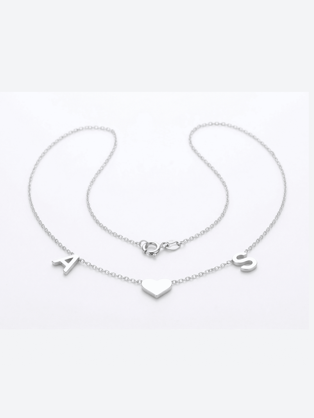 Initial Heart Necklace | Delicate Personalized Jewelry for Women - Courbe et Compagnie