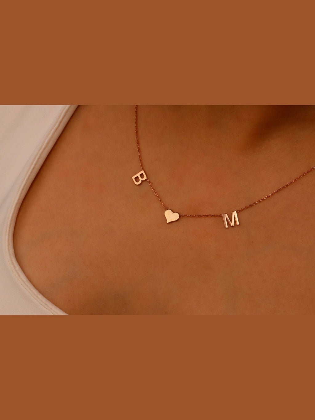 Initial Heart Necklace | Delicate Personalized Jewelry for Women - Courbe et Compagnie