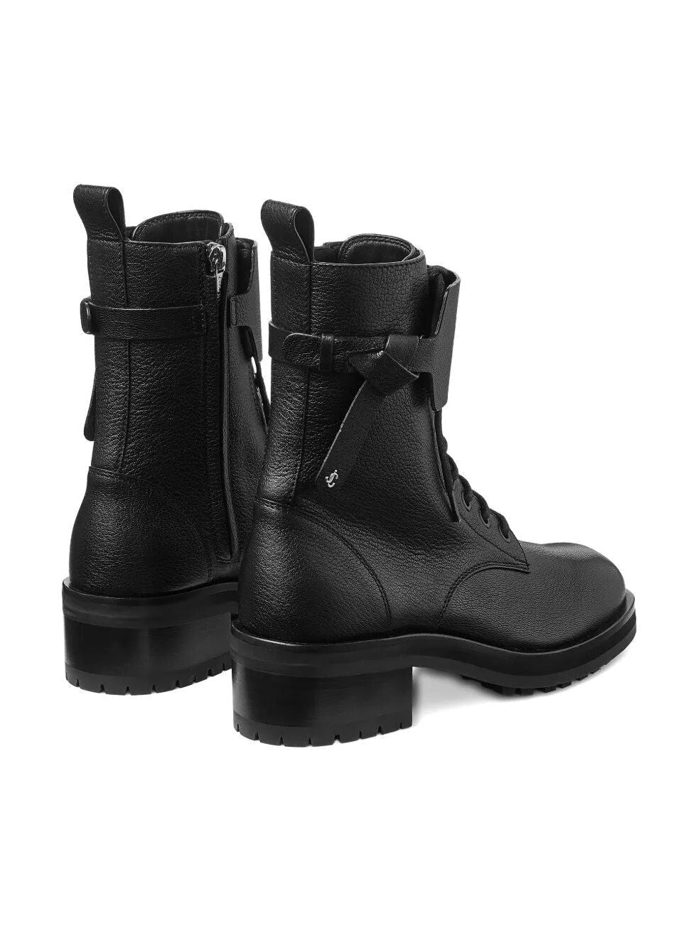 Jimmy Choo Women Rosabel Leather Lace-Up Combat Boots - Courbe et Compagnie