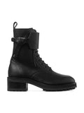 Jimmy Choo Women Rosabel Leather Lace-Up Combat Boots - Courbe et Compagnie