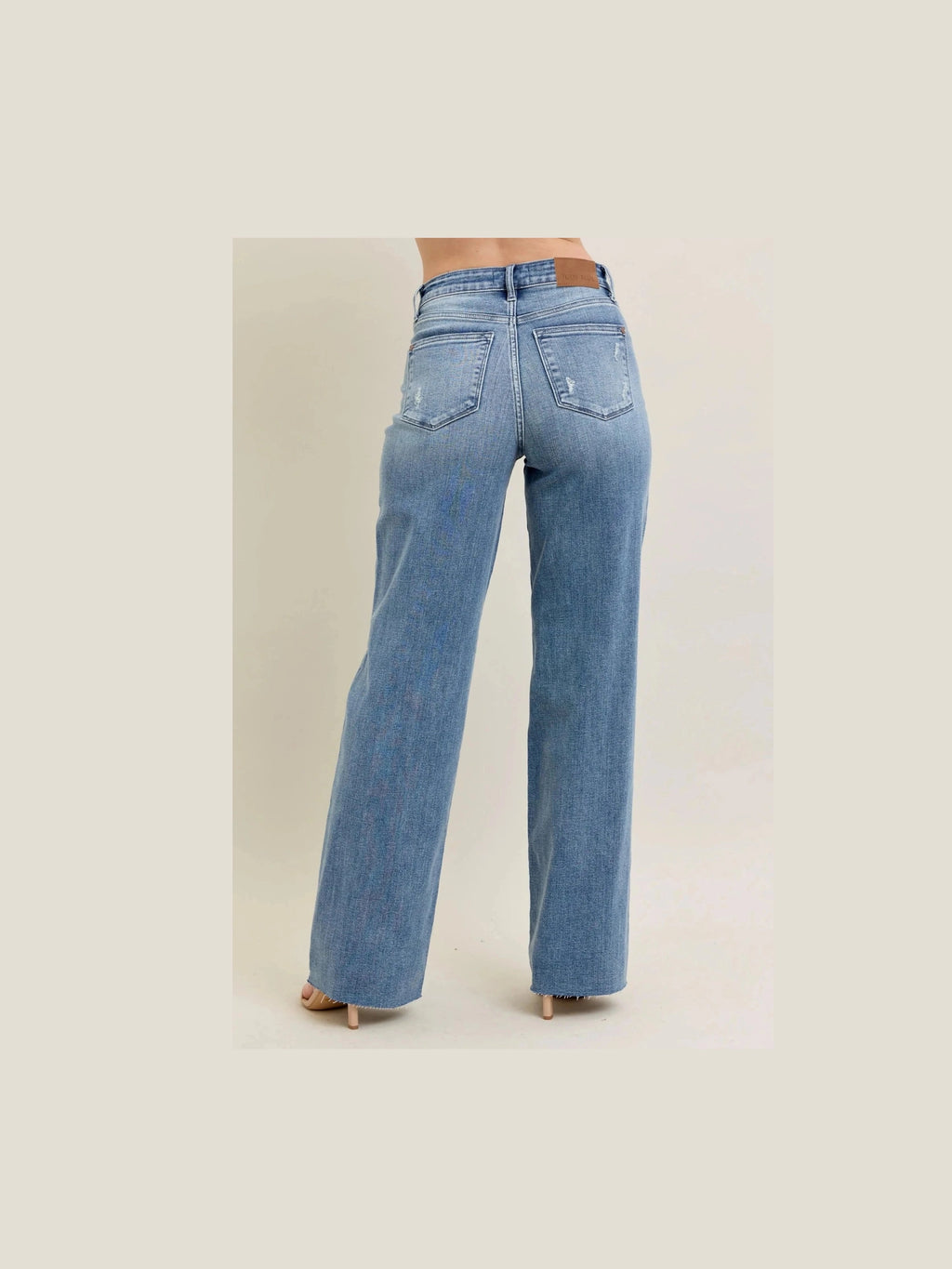 Judy Blue Full Size V - Front Baggy Jeans Plus Size - Courbe et Compagnie