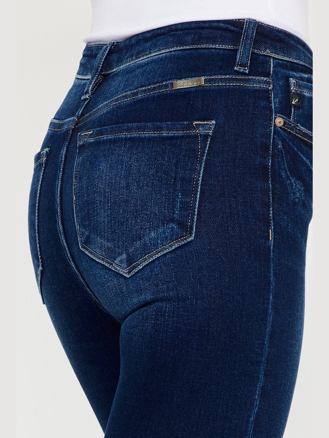 Kancan Full Size High Rise Frayed Ankle Skinny Jeans - Courbe et Compagnie