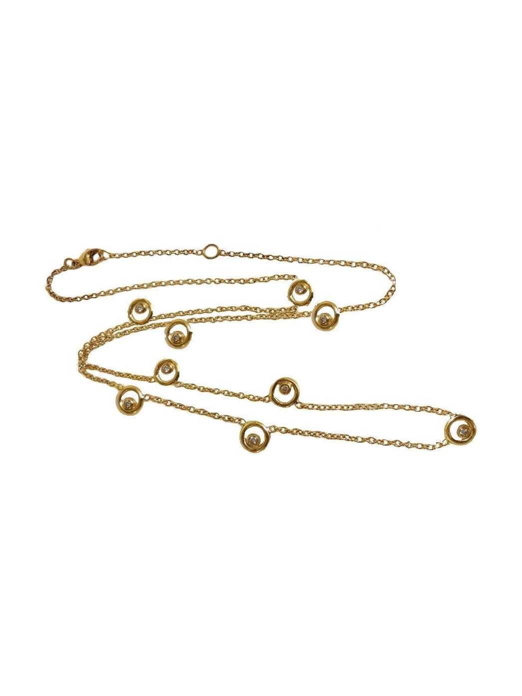 Karma Chain- 14K Gold with Ripples of Diamonds - Courbe et Compagnie