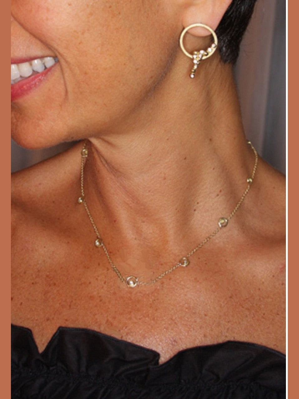 Karma Chain- 14K Gold with Ripples of Diamonds - Courbe et Compagnie