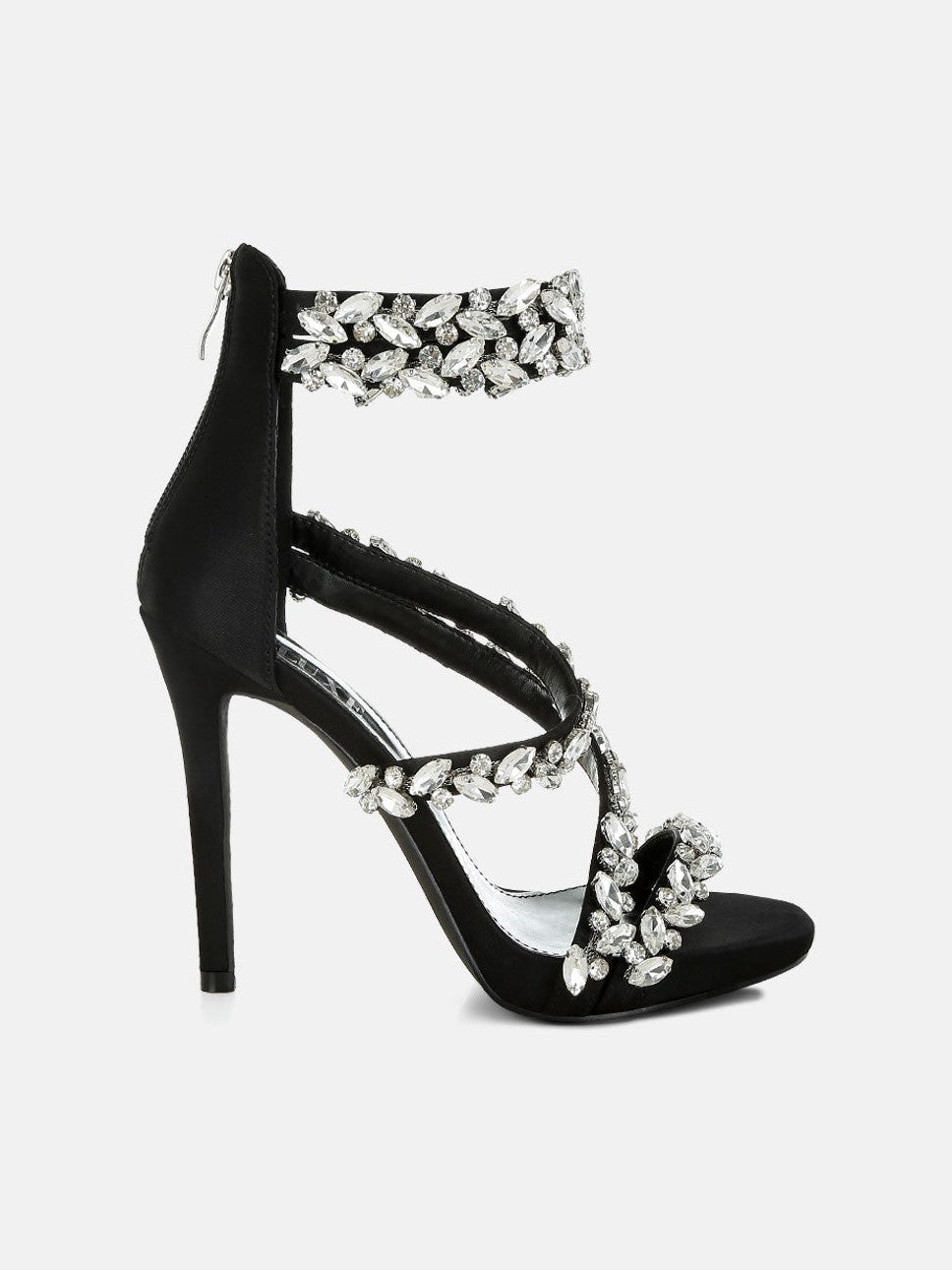 Korna Diamante Embellished Stiletto Heel Sandals - Courbe et Compagnie