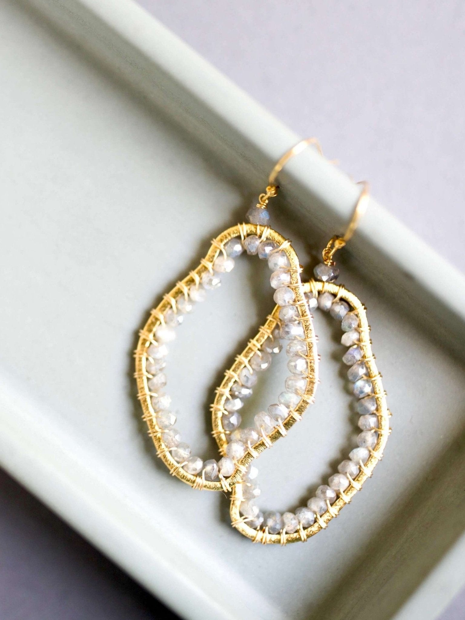 Labradorite Freestyle Jewelry Set - Courbe et Compagnie