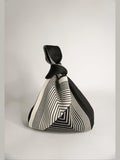 Labyrinth Black Handbag - Courbe et Compagnie