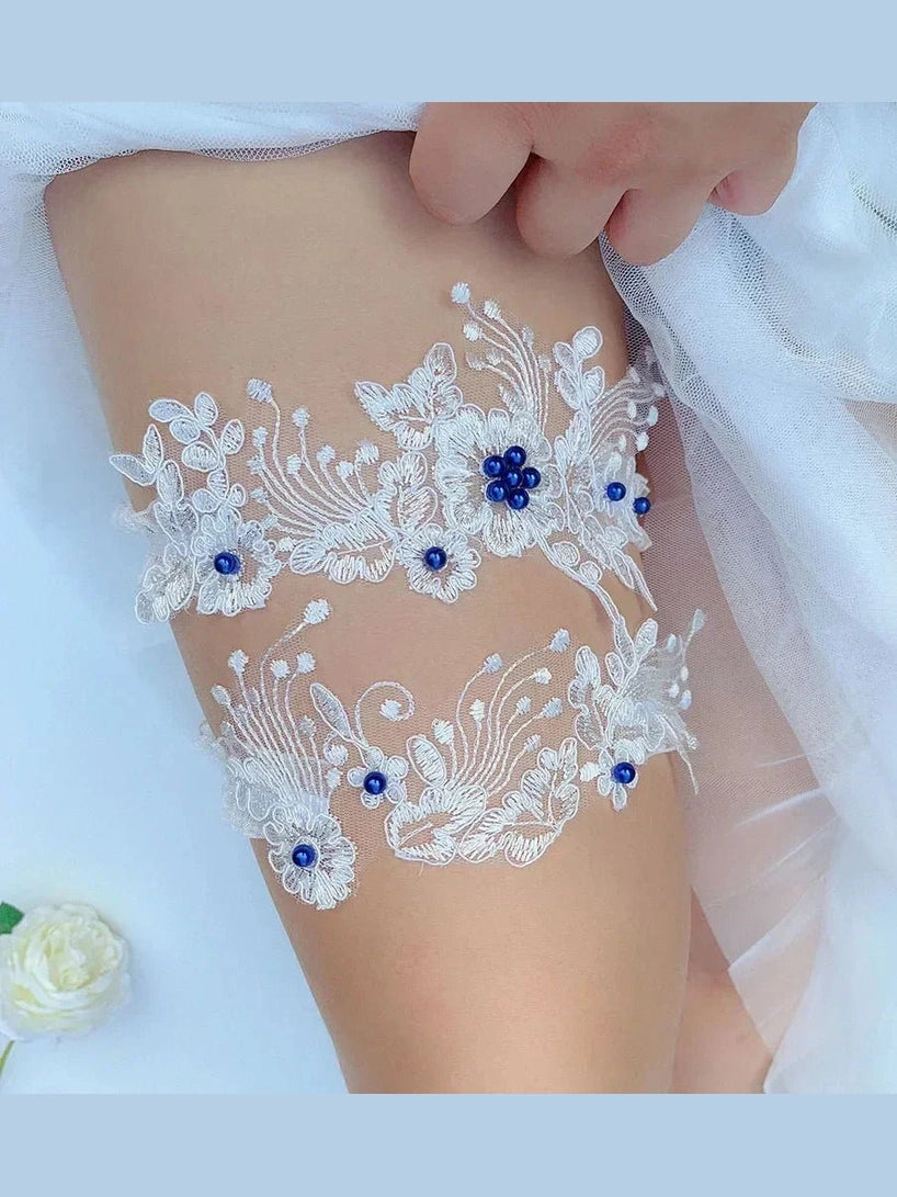 Lace Bridal Wedding Garter Set - Courbe et Compagnie