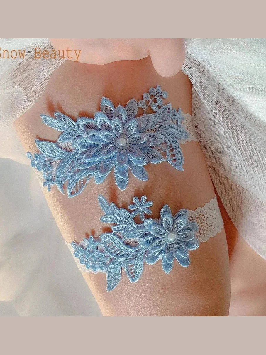 Lace Bridal Wedding Garter Set - Courbe et Compagnie