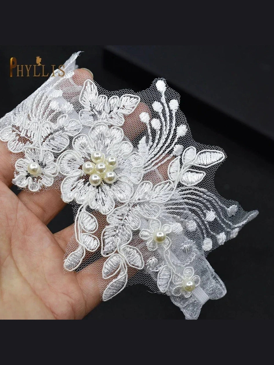 Lace Bridal Wedding Garter Set - Courbe et Compagnie