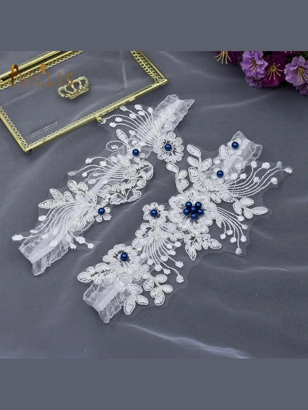 Lace Bridal Wedding Garter Set - Courbe et Compagnie