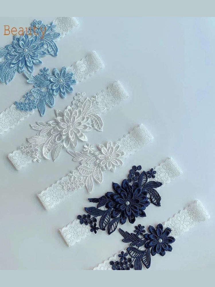 Lace Bridal Wedding Garter Set - Courbe et Compagnie